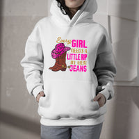 Every Girl Needs A Little Rip In Her Jeans, Cowboy Hoodie - Wonder Print Shop