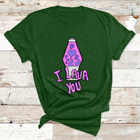 Funny I Lava You Couples Valentines Day Lava Lamp T Shirt - Wonder Print Shop
