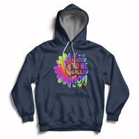 Blessed To Be Called Mom Cute Mother's Day Tie Dye Sunflower Hoodie - Wonder Print Shop