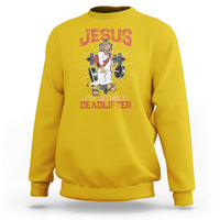 Jesus The Ultimate Deadlifter Funny Christian Gym Sweatshirt - Wonder Print Shop