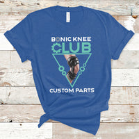 Bionic Knee Club Custom Parts Knee Replacement Mens Womens T-Shirt - Wonder Print Shop