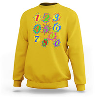 Number Day Math Day Numbers Costume Let's Have Fun With The Numbers Sweatshirt - Wonder Print Shop