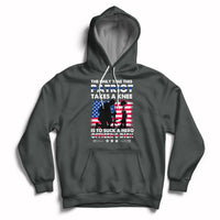 The Only Time This Patriot Takes A Knee Funny Veterans Hoodie - Wonder Print Shop
