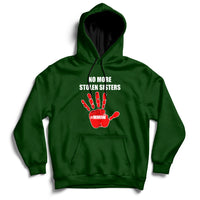 No More Stolen Sisters Native American Stop Mmiw Red Hand Hoodie - Wonder Print Shop