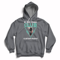 Bionic Knee Club Custom Parts Knee Replacement Mens Womens Hoodie - Wonder Print Shop