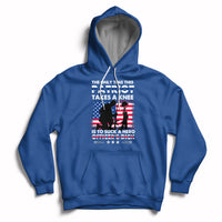 The Only Time This Patriot Takes A Knee Funny Veterans Hoodie - Wonder Print Shop