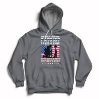 The Only Time This Patriot Takes A Knee Funny Veterans Hoodie - Wonder Print Shop