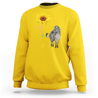 Zebra You Are My Sunshine Rare Disease Warrior Rare Disease Awareness Sweatshirt - Wonder Print Shop