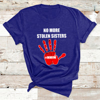 No More Stolen Sisters Native American Stop Mmiw Red Hand T Shirt - Wonder Print Shop