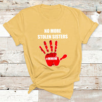 No More Stolen Sisters Native American Stop Mmiw Red Hand T Shirt - Wonder Print Shop