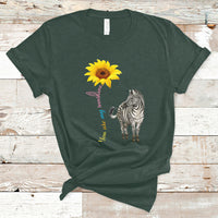 Zebra You Are My Sunshine Rare Disease Warrior Rare Disease Awareness T Shirt - Wonder Print Shop