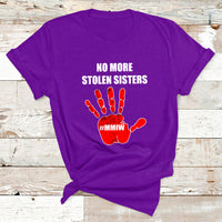 No More Stolen Sisters Native American Stop Mmiw Red Hand T Shirt - Wonder Print Shop
