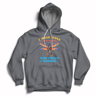 I Wear Zebra For My Daughter Rare Disease Warrior Zebra Ribbon Rare Disease Hoodie - Wonder Print Shop