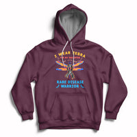 I Wear Zebra For My Daughter Rare Disease Warrior Zebra Ribbon Rare Disease Hoodie - Wonder Print Shop