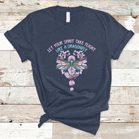 Let Your Spirit Take Flight Like A Dragonfly Inspirational T Shirt - Wonder Print Shop
