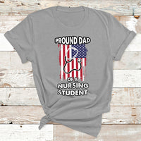 Proud Dad Of A Nursing Student Daughter Nurses Dad T Shirt - Wonder Print Shop