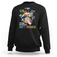 I Am Who I Am Your Approval Isn't Needed Black Queen African American Ladies Natural Afro Sweatshirt - Wonder Print Shop