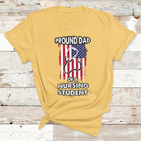 Proud Dad Of A Nursing Student Daughter Nurses Dad T Shirt - Wonder Print Shop