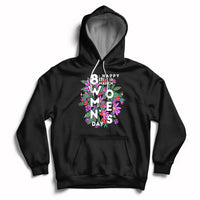 Happy 8th March International Women's Day Girl Floral Hoodie - Wonder Print Shop