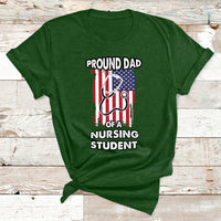 Proud Dad Of A Nursing Student Daughter Nurses Dad T Shirt - Wonder Print Shop