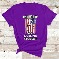 Proud Dad Of A Nursing Student Daughter Nurses Dad T Shirt - Wonder Print Shop