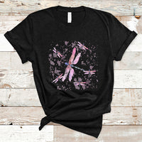 I Am Strong Beautiful Grateful Happy Worthy Inspirational Dragonflies T Shirt - Wonder Print Shop