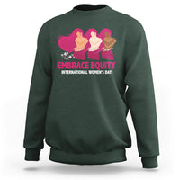 International Women's Day IWD 2023 Embrace Equity Women's Rights Sweatshirt - Wonder Print Shop