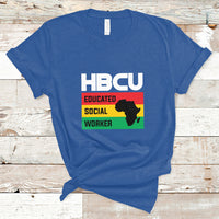 HBCU Educated Social Worker Historical Black T Shirt - Wonder Print Shop