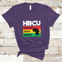 HBCU Educated Social Worker Historical Black T Shirt - Wonder Print Shop