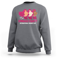 International Women's Day IWD 2023 Embrace Equity Women's Rights Sweatshirt - Wonder Print Shop
