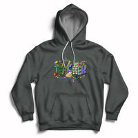 Mardi Gras Teacher Costume Teacher Day Carnival Mask Beads Hoodie - Wonder Print Shop