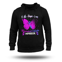 Faith Hope Love Butterfly Rheumatoid Arthritis Warrior, Awareness Hoodie - Wonder Print Shop