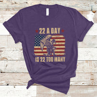 22 A Day Is 22 Too Many Veteran Lives Matter Help Veterans T-Shirt - Wonder Print Shop