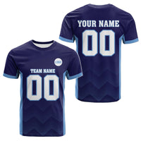 Custom Navy Blue T Shirt Sporty Style - Wonder Print Shop