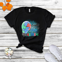 Light Up Blue Autism Awareness Autistic Include Support T Shirt - Wonder Print Shop