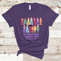 International Women's Day IWD 2023 Embrace Equity Equal Rights T Shirt - Wonder Print Shop