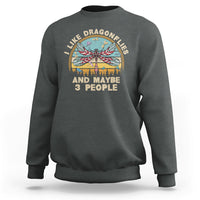 Vintage Funny I Like Dragonflies And Maybe 3 People Sweatshirt - Wonder Print Shop