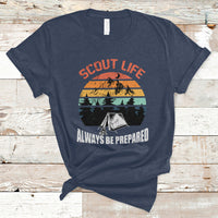 Scout Camping Always Be Prepared Hiking Camping Outdoors Troop Leader T-Shirt - Wonder Print Shop