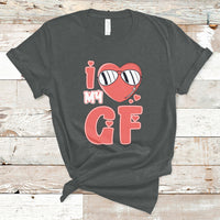 I Love My GF Red Heart Valentine's Day Husband Boyfriend T-Shirt - Wonder Print Shop