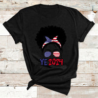 Ye 2024 For President Ye2024 Messy Bun T Shirt - Wonder Print Shop