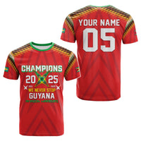Custom 2025 Champions Guyana Amazon Warriors Cricket T-Shirt We Never Stop CTM05