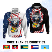 Custom Caribbean American Heritage Month Hoodie Proud Of My Roots | Wonder Print Shop