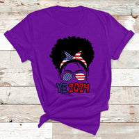 Ye 2024 For President Ye2024 Messy Bun T Shirt - Wonder Print Shop