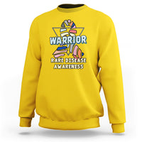 Rare Disease Warrior Rare Disease Awareness Zebra Ribbon Fighter Sweatshirt - Wonder Print Shop