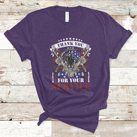 Thank You For Your Service Veterans Day Memorials Day Patriots T-Shirt - Wonder Print Shop