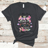 I Can Buy Myself Flowers Self-love Floral Messy Bun Feminist T-Shirt - Wonder Print Shop