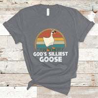 Vintage Funny God's Silliest Goose Duck Silly Goose Memes T Shirt - Wonder Print Shop