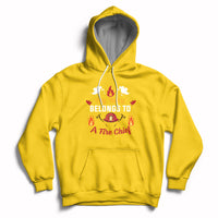 My Heart Belongs To A Fire Chief Wife Valentines Day Hoodie - Wonder Print Shop