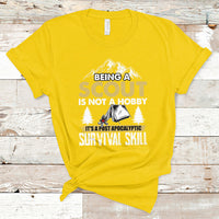 Being A Scout Is Not A Hobby It's A Survial Skill Boys Girls Scouts T-Shirt - Wonder Print Shop