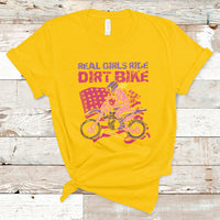 Real Girls Ride Dirt Bikes Motocross Lovers Gifts For Womens T-Shirt - Wonder Print Shop